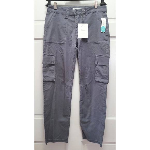 KanCan Pants - Stitch Fix KanCan Women's Mid Rise Straight Cargo Pants - Grey -‎ Sz 4